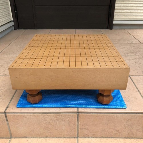 Vintage Japanese Goban IGO Game Wooden Go Board Only 17.8×16.7×H7.8in 355.6oz FS - Picture 3 of 16