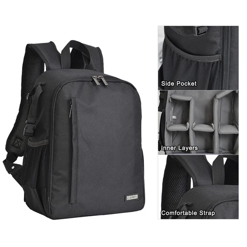 Großer Kamerarucksack Rucksack Fototasche Objektiv Stativ Halter SLR DSLR Tasche Canon - Bild 4 von 12