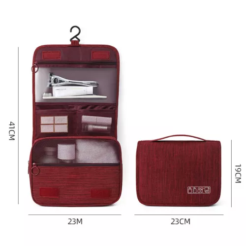 Hanging Toiletry Bag Large Travel Wash Bag for Women Mens Toiletries with Hook - Picture 13 of 15