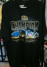 Brad Keselowski # 2  Vintage 2012  Champion Black 2 Spot Men's Shirt XL