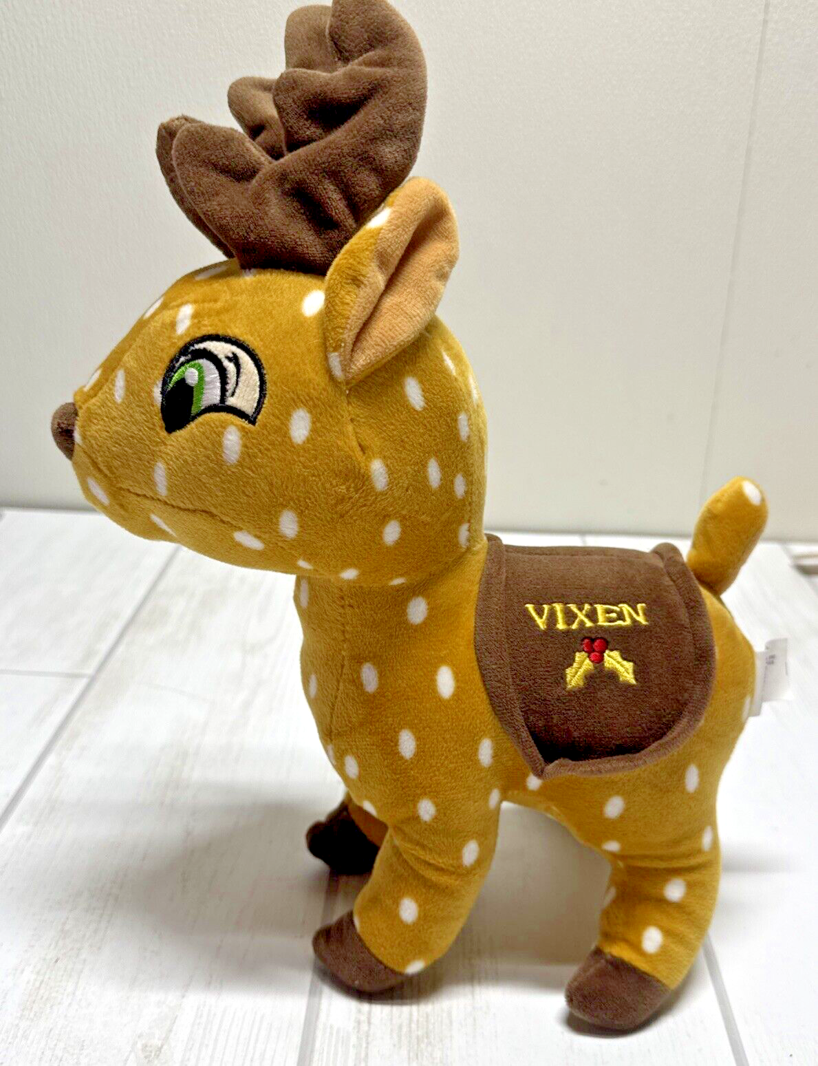 2019  Kellytoy Vixen Reindeer Plushed Stuffed Animal Toy Christmas Deer spots