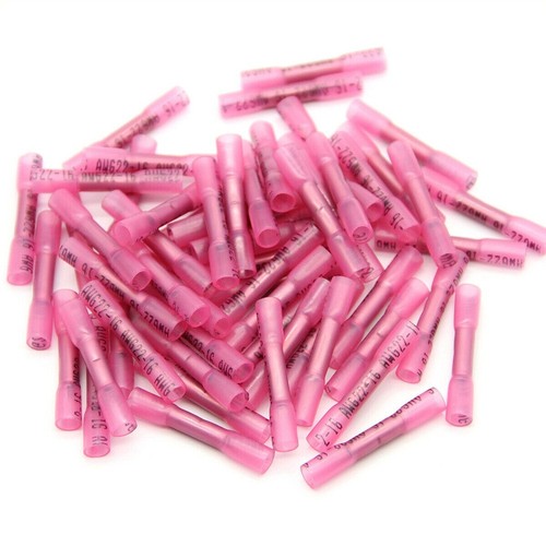 300Pcs Heat Shrink Waterproof Wire Connectors Red Butt Seal 22-16 AWG Terminals - Picture 14 of 14