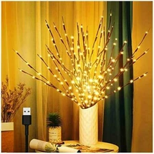 Twig Lights, 3 Pack USB Plug in 60 LED Bulbs Branches Lights for Christmas  