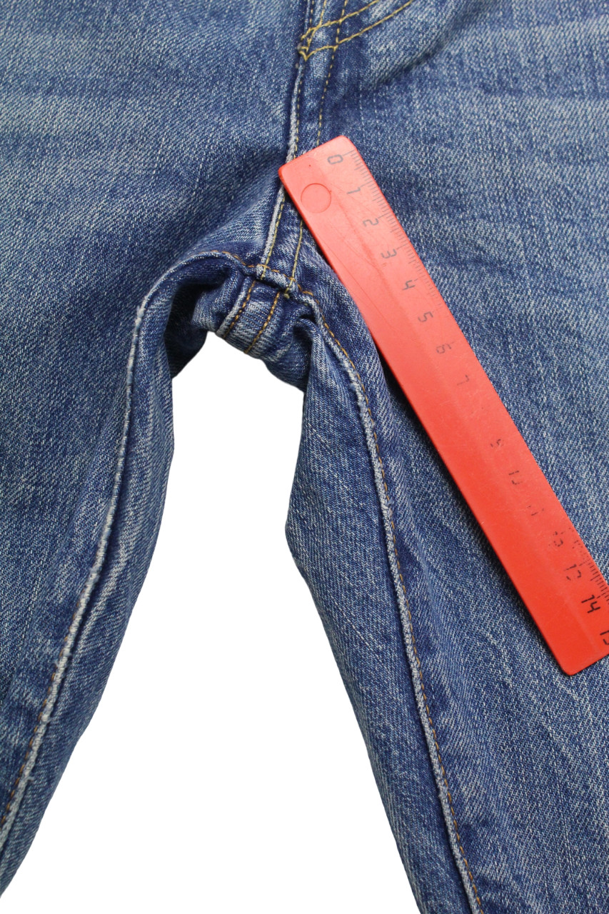 Levi's 501 Jeans Mens W27 L30 Button Fly Straight Fit Blue Whiskers Denim thumbnail 9