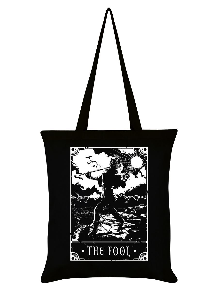 Deadly Tarot Tote Bag The Fool Black 38x42cm