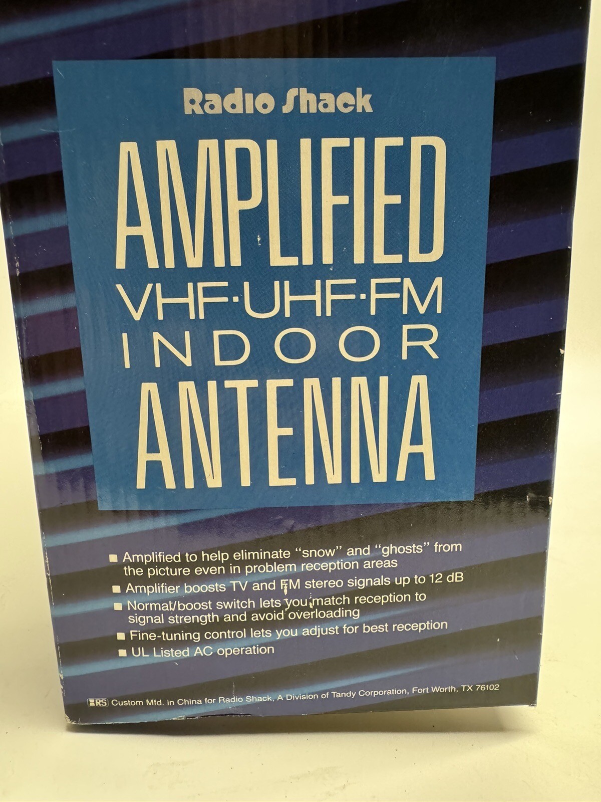 VINTAGE NOS Radio Shack Amplified Indoor Antenna VHF UHF FM TV 151834 eBay