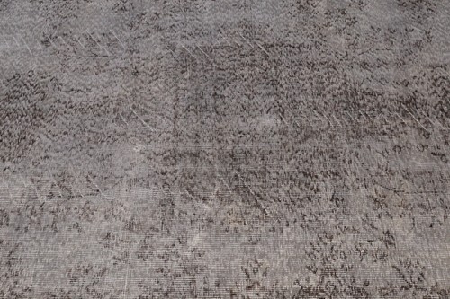 Overdyed rug, Gray turkish rug, Vintage area rug, Wool rug, 5x8.3 ft - Picture 9 of 11