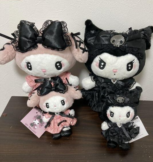 Sanrio My Melody Kuromi Midnight Melokuro Big Plush ＆ Mascot