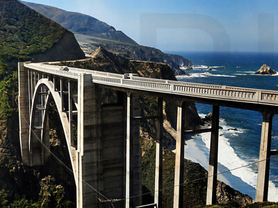 1960 Bixby Creek Bridge, Big Sur, California 11 x 14'' Photo Print