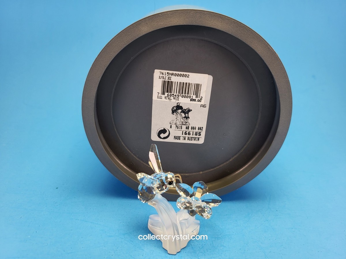 Swarovski Silver Crystal 7615 000 002 Bumblebee On Flower 166185