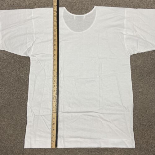 Vintage Chrysanthemum Brand Cotton T Shirt Size 40 L White Single Stitch Tee NOS - Picture 7 of 8