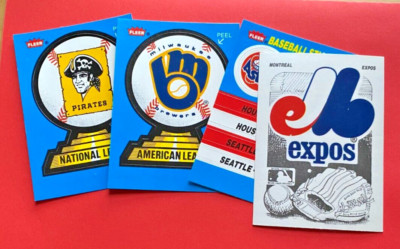 Fleer Major League Baseball Trading Card Sticker MLB