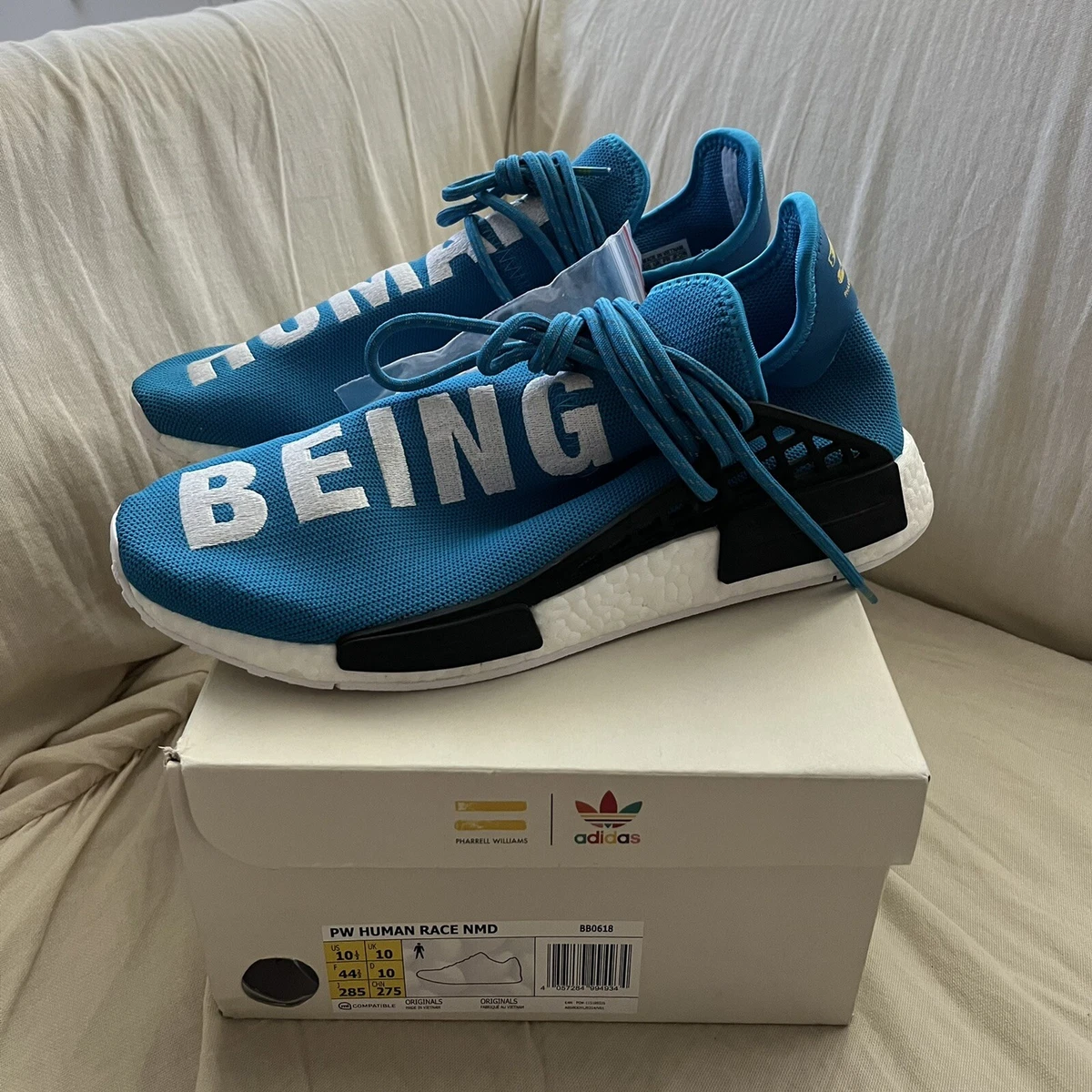 adidas NMD HU Pharrell Williams Human Blue - New Size 10.5 | eBay