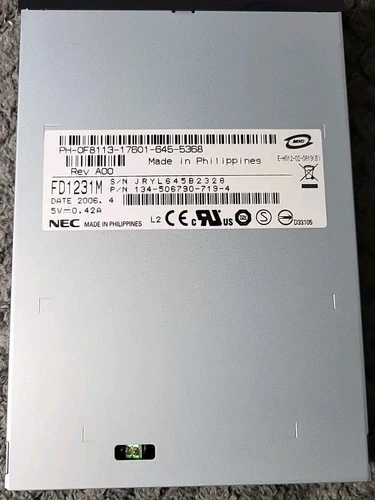 FD1231M NEC Internal Floppy Drive - Black Bezel Face