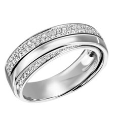 REFLEXION DIAMONDS Ring 925 Silber rhodiniert 73 Zirkonia 6648 NEU