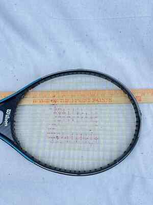 Vintage Wilson Midsize EXACTA 4 1/2'' Grip Tennis Racket Black And Blue