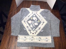 Vintage Segue Silk Angora Hair Blend Turtleneck Sweater Size M 10-12 90s