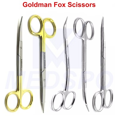 Dental Goldman Fox Scissors Super Cut Tungsten Carbide Micro Surgery TC Shears