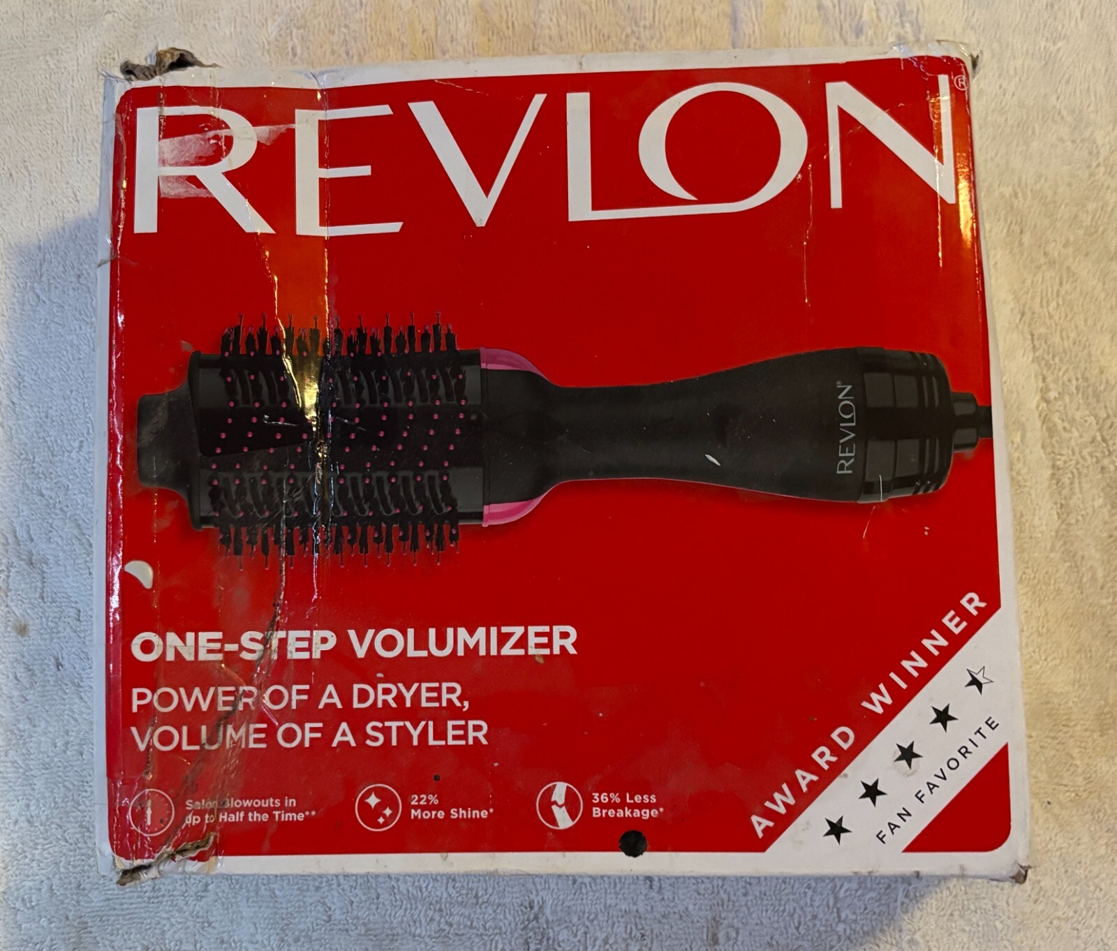 REVLON One-Step Volumizer Original 1.0 Hair Dryer and Hot Air Brush, Black