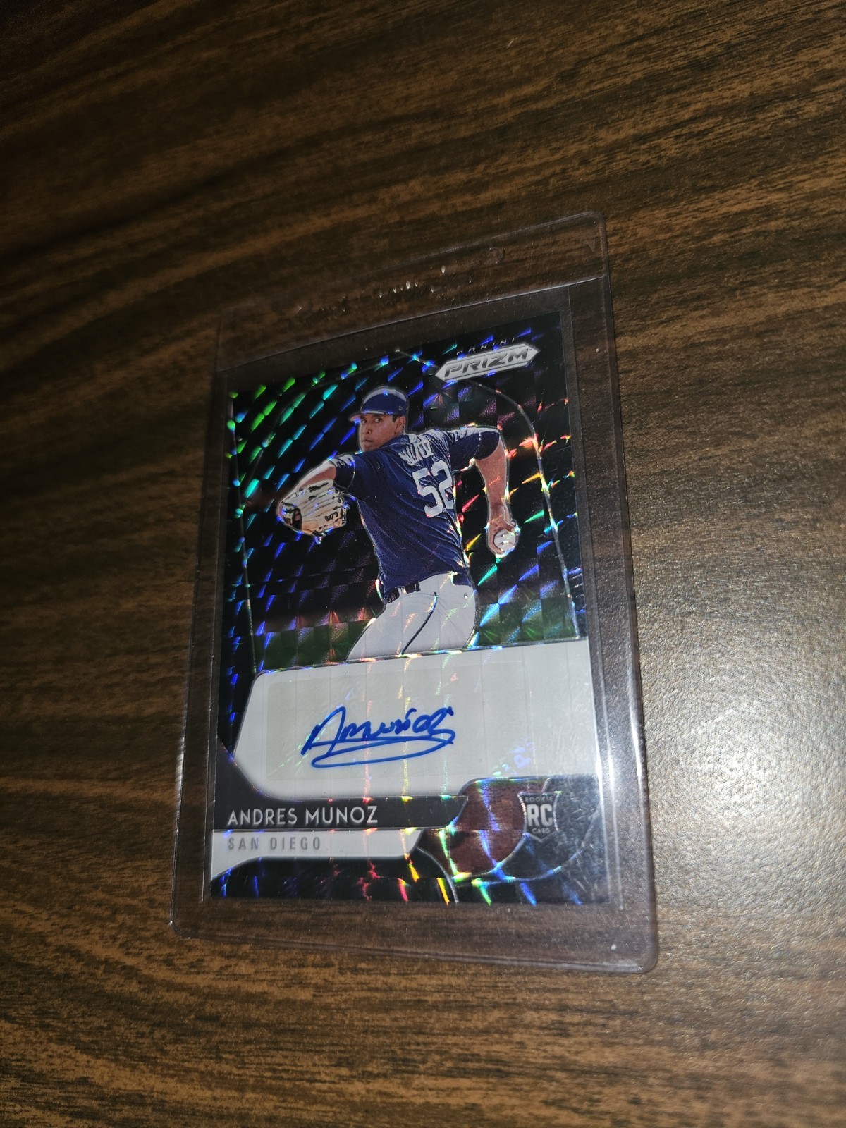 Andres Munoz One Of One 2020 Panini Prizm Rookie Auto #RA-MU 1/1 1 Of 1 #'d To 1 view 17