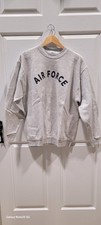 Vintage 80s 90s US Air Force Sweatshirt USAF Size Small Grey Crewneck USA Made