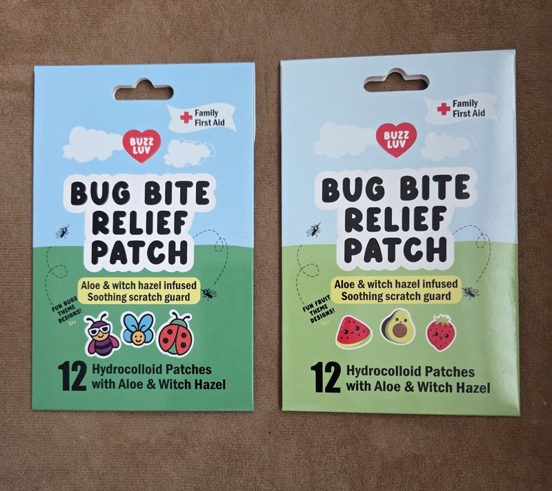 Buzz Luv Bug Bite Relief Hydrocolloid Patches 12ct with Aloe & Witch Hazel