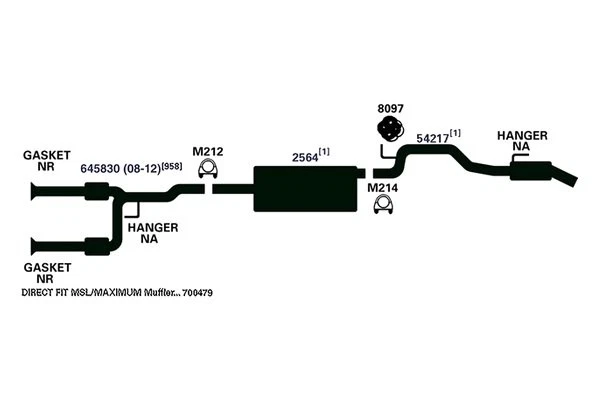 For Jeep Liberty 08-12 Exhaust Muffler AP Exhaust MSL Maximum Aluminized Steel — 第 3/4 张图片