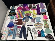 Huge Lot Of 97 Pieces Of Barbie Clothes Pants Shorts Skirts Some Hong Kong Clone