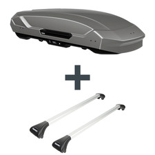 Dachbox Thule Motion 3 L + Dachträger Menabo Ariete für VW Golf 7 Sportsvan AM1