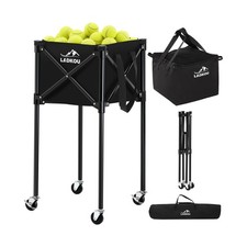 Extra Large Tennis Ball Hopper, Holds 200 Balls, Foldable Tennis Ball Basket ...