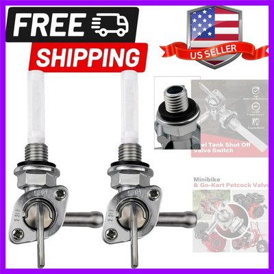 #ad 2 PCS Fuel Tank Shut Off Valve Switch Petcock for Generator Champion Gas Tan... $17.09