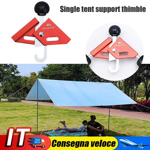 Tenda, tettoia, palo, ditale, regolabile, supporto superiore, connettore (rosso,