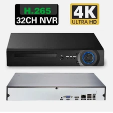 NEW H.265 32CH NVR FULL HD IP 1080P 5MP 4K Security Video Recorder 1HDD Bay, P2P