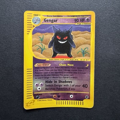 GENGAR #13/165 Holo Reverse Eng Expedition E-Series 2002 - Pokemon