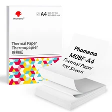 A4 Continuous Thermal Printing Paper Folding M08F Thermal Paper Size 8.27 x