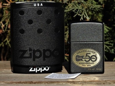 Fender Stratocaster 50th Anniversary Zippo Lighter - Limited