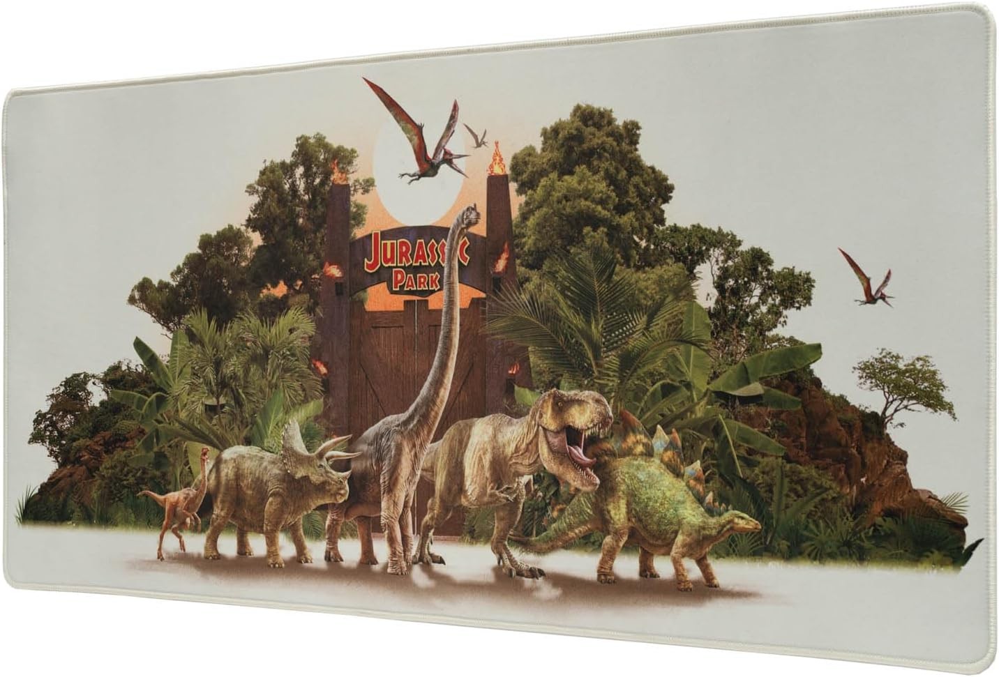 OFFICIAL JURASSIC PARK GATES XL PROFESSIONAL GAMING MOUSE MAT KEYBOARD PAD