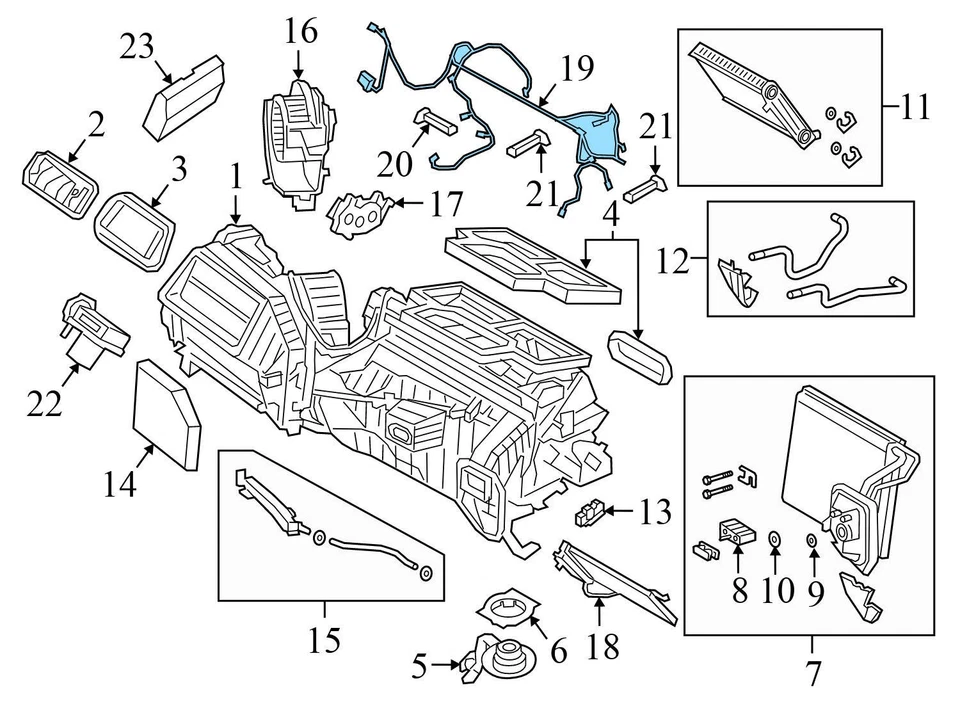 *TAL CUAL* BMW 330I XDRIVE 2019-2025 - Arnés de cableado de calefacción/aire acondicionado Foto 3 de 4
