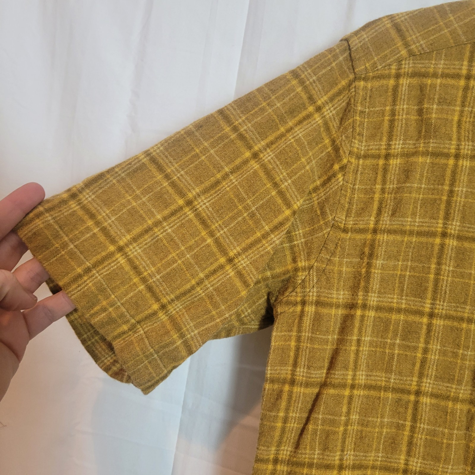 Pendleton Vintage Men Wool Button Down Shirt Yell… - image 5