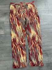 Vintage Vivienne Westwood Man London Flaming Jacquard Pants Rare Designer 32