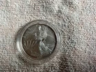 2007-W $1 1-oz Burnished American Silver Eagle w/ Box, OGP, &COA