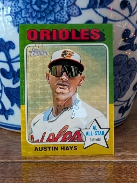 Austin Hays 2024 Topps Heritage High Number Chrome Superftractor 1/1 - NM/MT