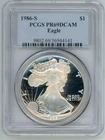 1986-S American Silver Eagle ASE PCGS PF69 PR69 PROOF PR-69 DCAM Older Holder !!