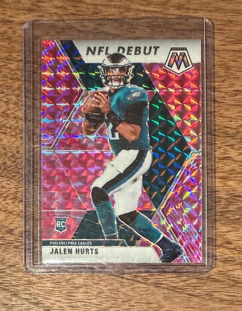 2020 Panini Mosaic #265 Jalen Hurts Prizm Camo Pink