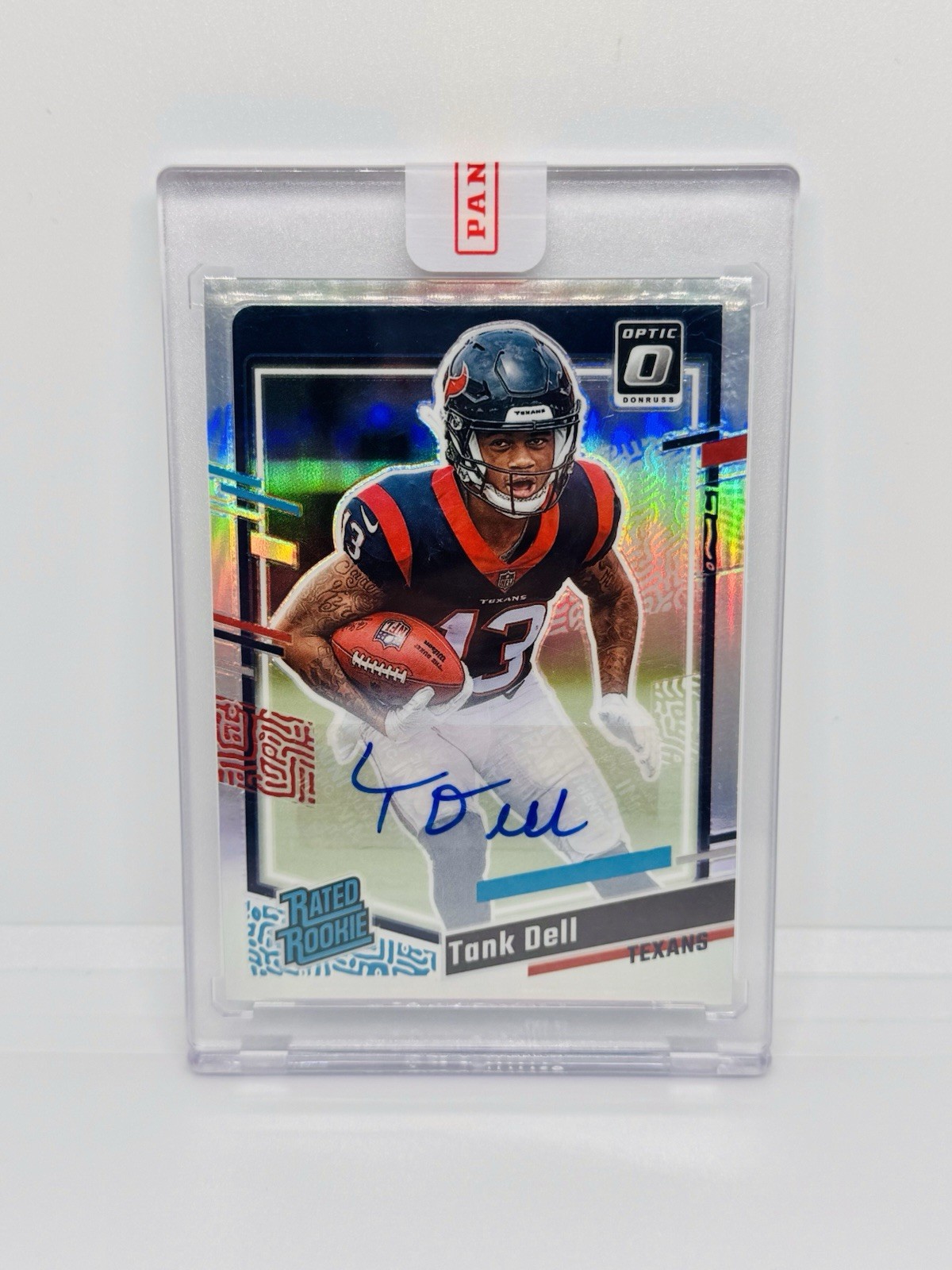 2023 Donruss TANK DELL Rookie Optic Preview Holo Prizm Auto Texans RC #341