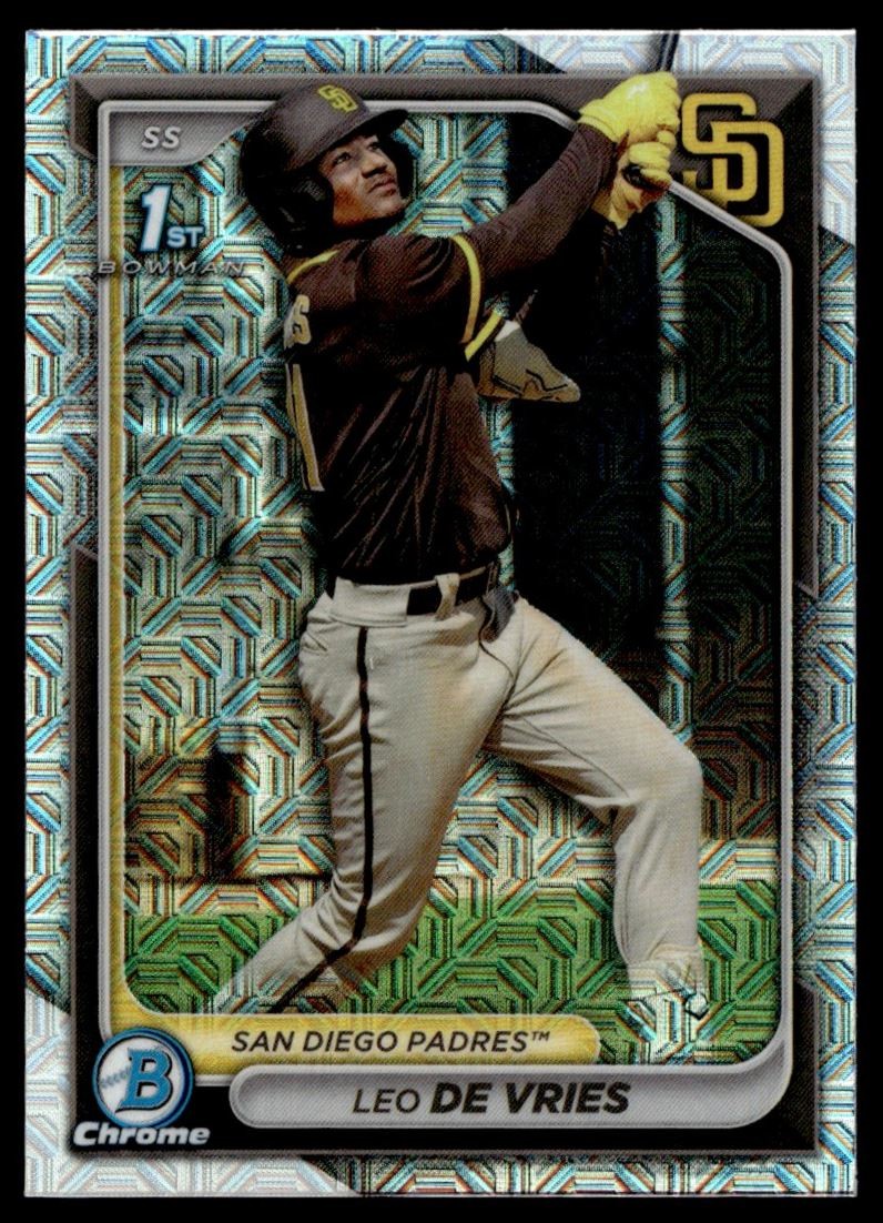 2024 Bowman Chrome 1st MEGA Box Refractor Leo De Vries Padres #BCP-179 C14