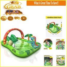 Dino Planet Kids Inflatable Pool Water Slide Play Center Toys 3 Unisex