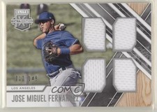 2017 Elite Extra Edition Quad Materials Silver 12/149 Jose Miguel Fernandez pn9