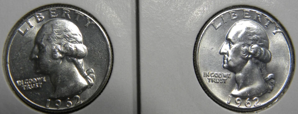 1962-P WASHINGTON SILVER QUARTERS 90% SILVER LOT OF 5-90% SILVER BU COINS - Image 3 of 4