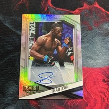 2025 Panini PFL Combat Anthology Thad Jean #61 Silver Holo Signatures Auto A